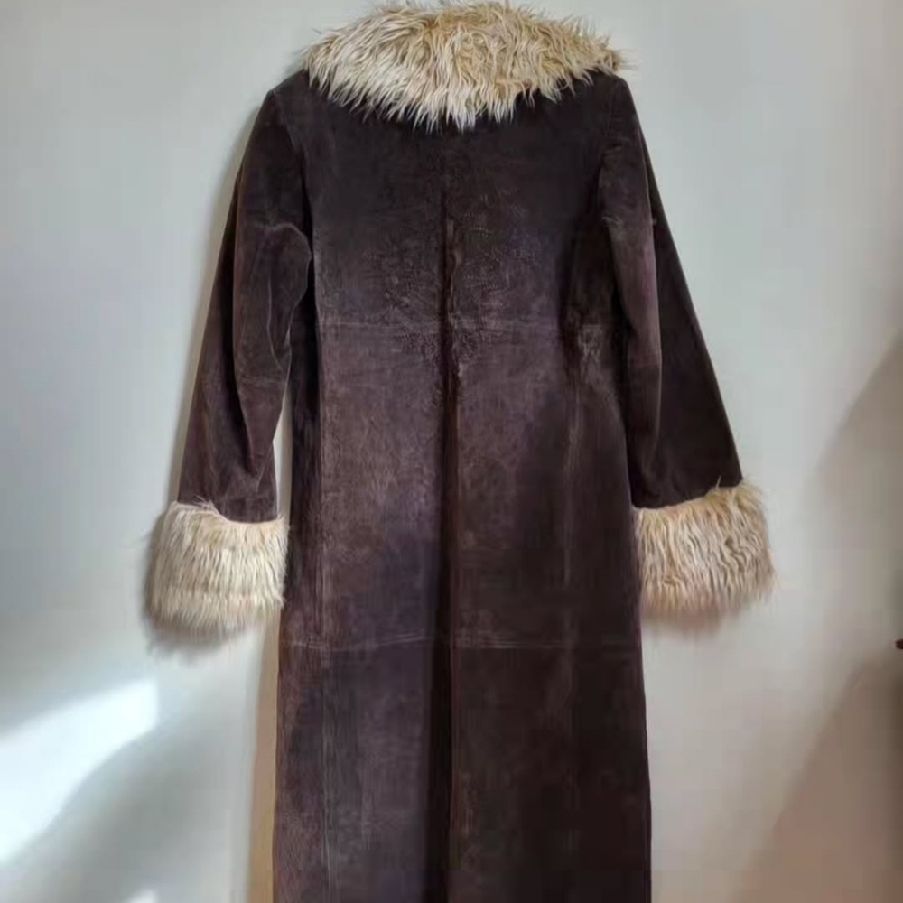 Brown Teddy PENNY LANE Jacket with Cream Accents